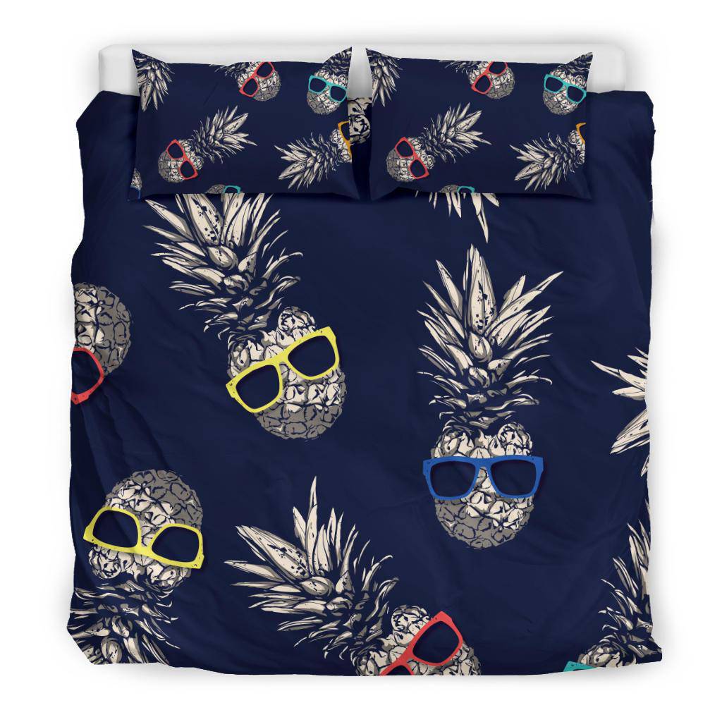 Pineapple with Sunglasses Bedding Set - Top Content | POD Collection | Free Shipping