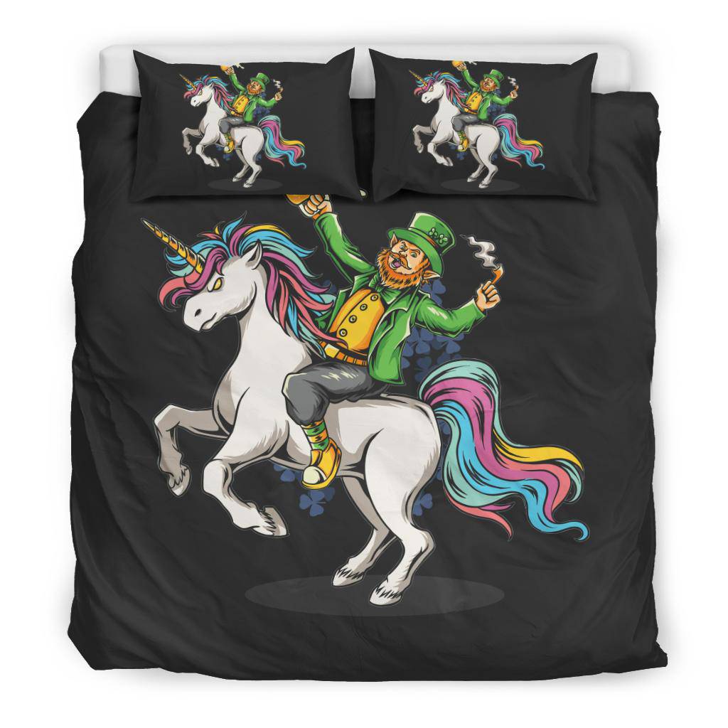 St. Patrick and Unicorn Bedding Set - Top Content | POD Collection | Free Shipping