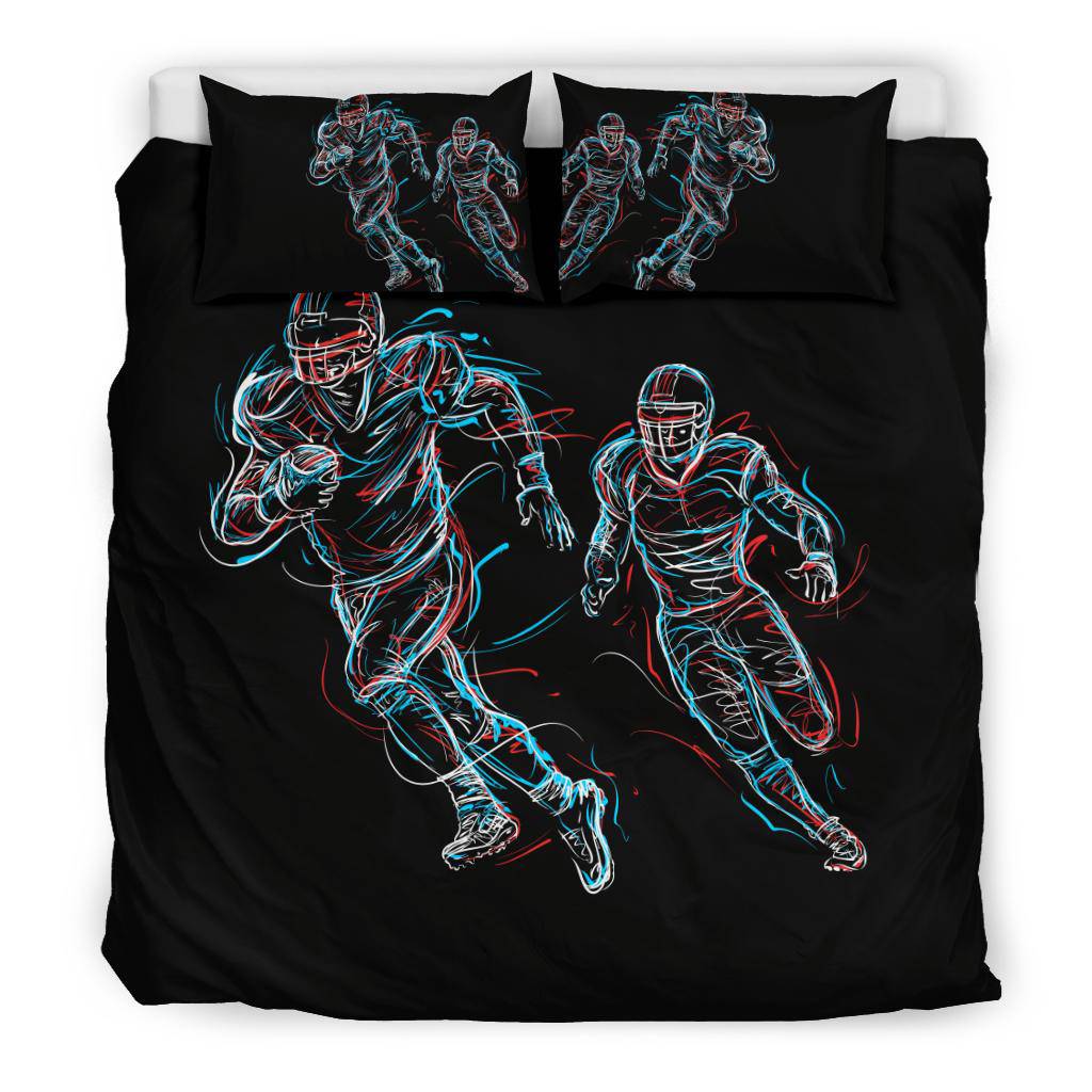 American Football Running Players Bedding Set - Top Content | POD Collection | Free Shipping