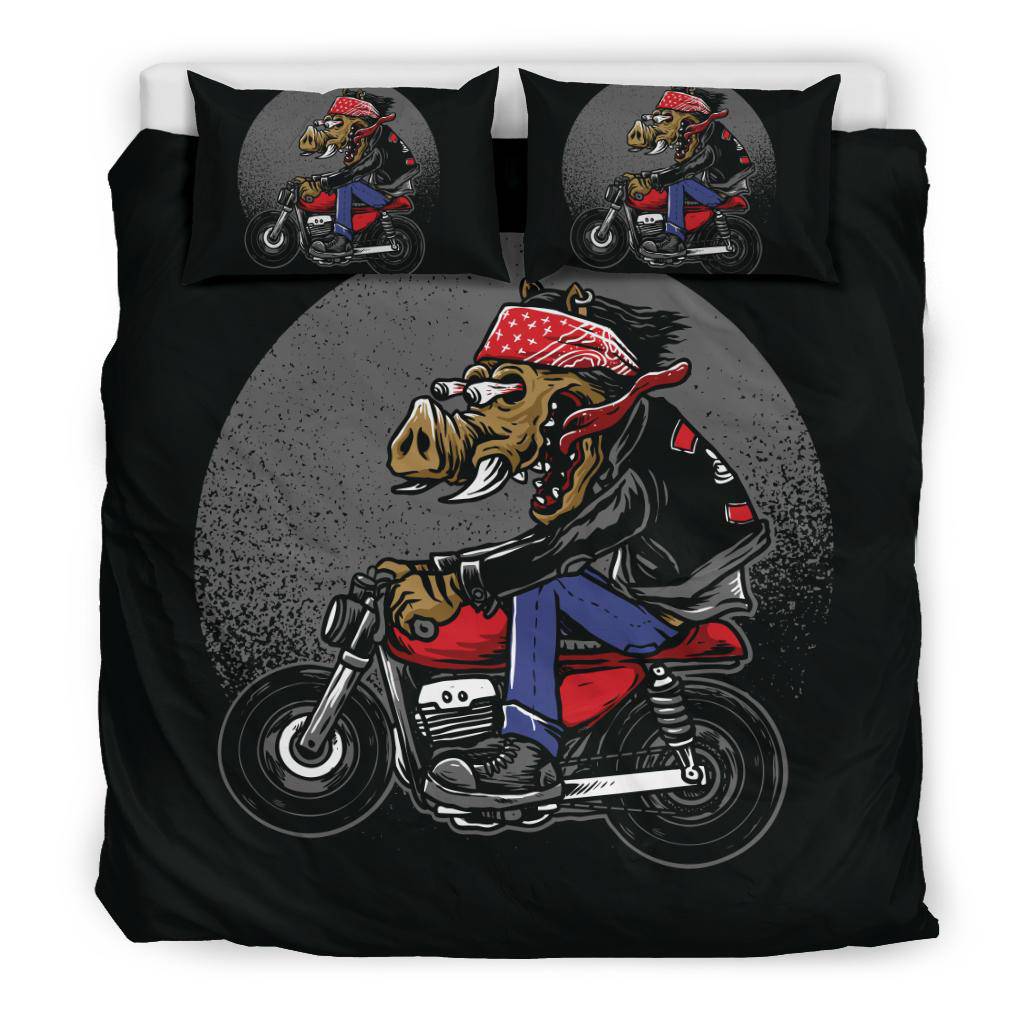 Crazy Motorcycle Rider Bedding Set - Top Content | POD Collection | Free Shipping