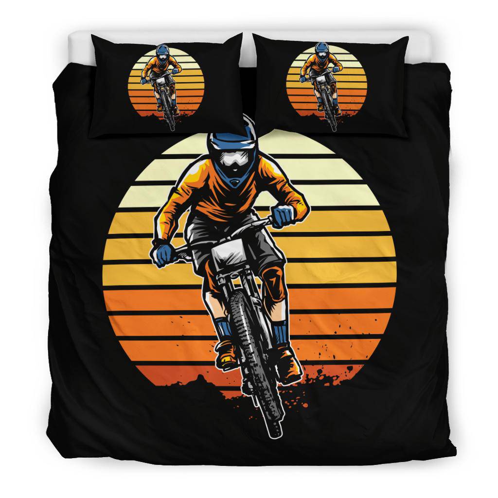 Retro Motorbike Motorspot Bedding set - Top Content | POD Collection | Free Shipping