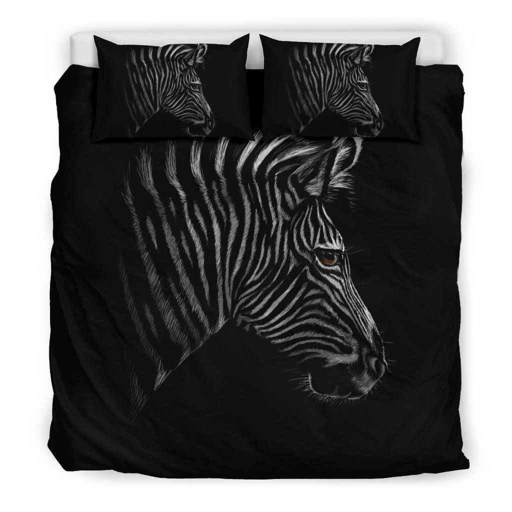 Zebra Cartoon Black Bedding Set - Top Content | POD Collection | Free Shipping