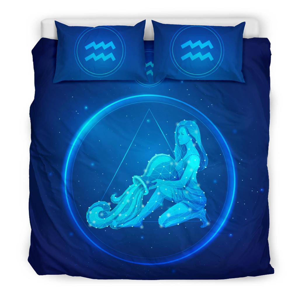 Zodiac Aquarius Bedding Set - Top Content | POD Collection | Free Shipping