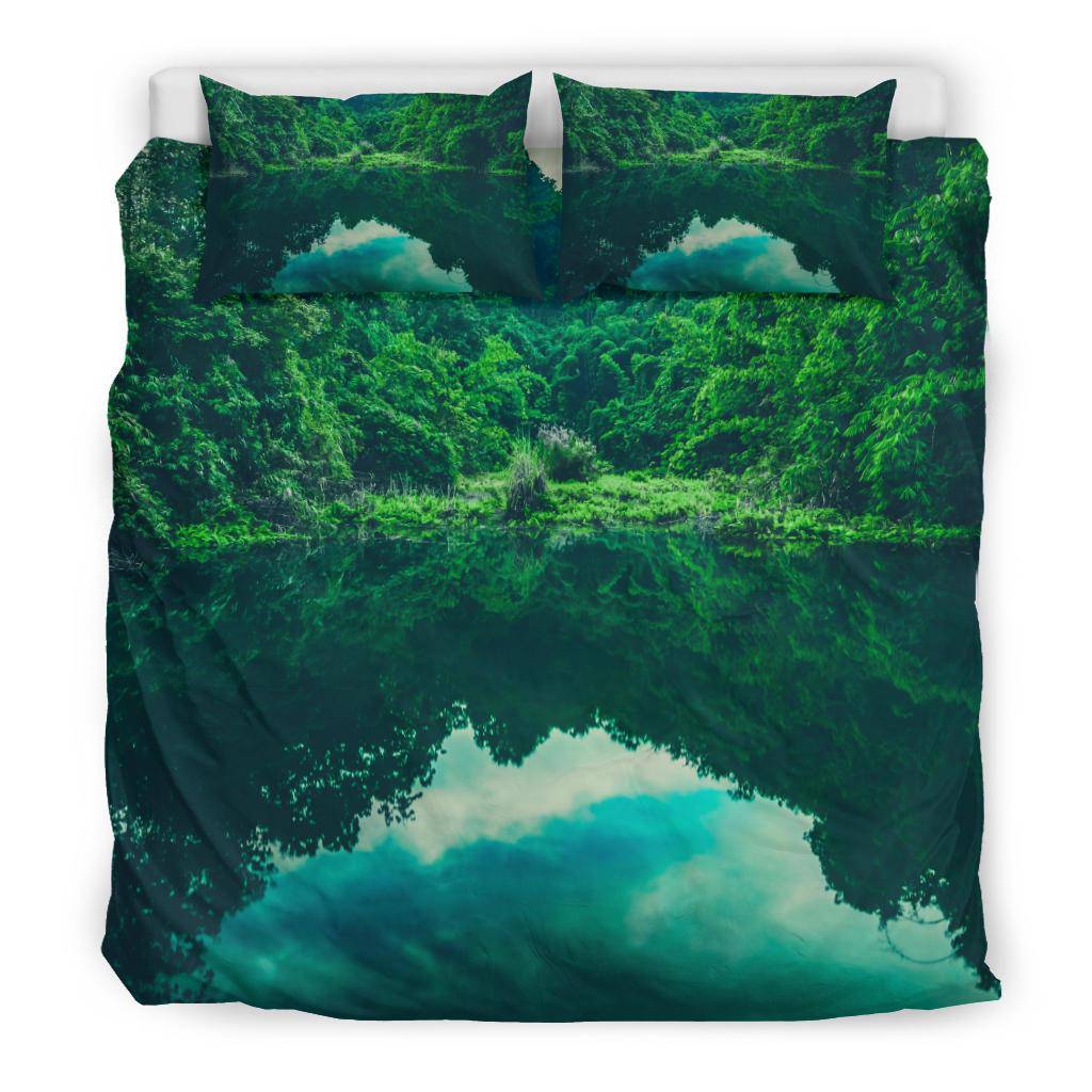 Tropical Forest Lake Bedding Set - Top Content | POD Collection | Free Shipping