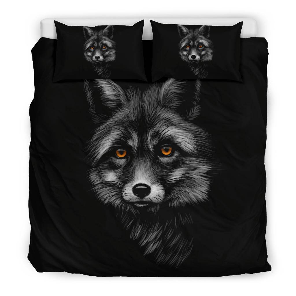 Black Fox Bedding Set - Top Content | POD Collection | Free Shipping