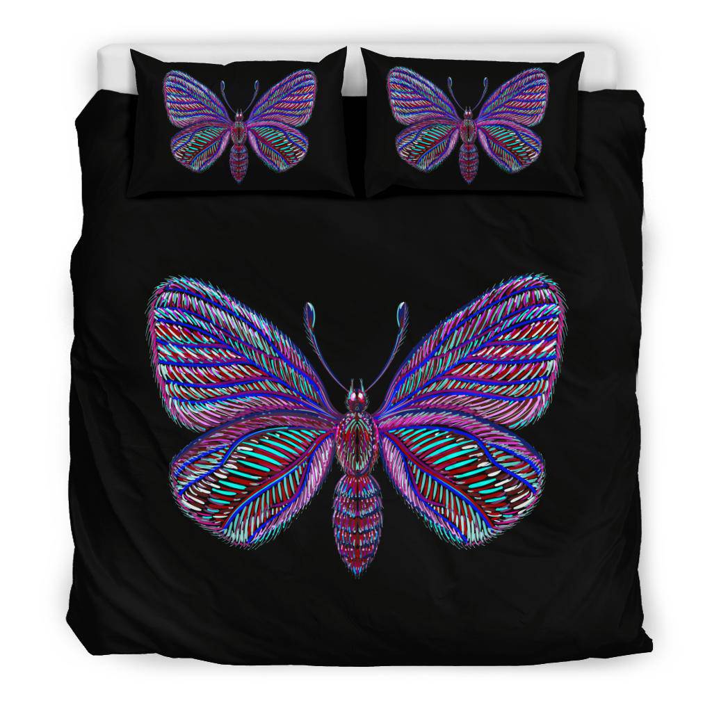 Colorful Purple Butterfly Bedding Set - Top Content | POD Collection | Free Shipping