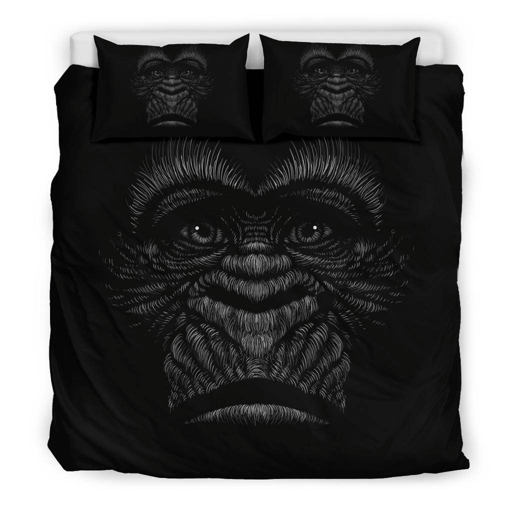 Gorilla Head Black Bedding Set - Top Content | POD Collection | Free Shipping