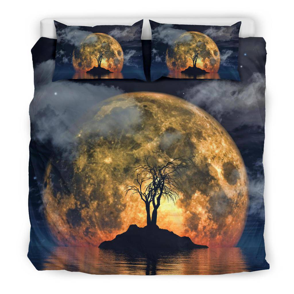 Spooky Tree Big Moon Bedding Set - Top Content | POD Collection | Free Shipping