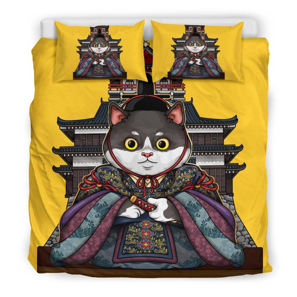 Asiatic Emperor Cat Yellow Bedding Set - Top Content | POD Collection | Free Shipping