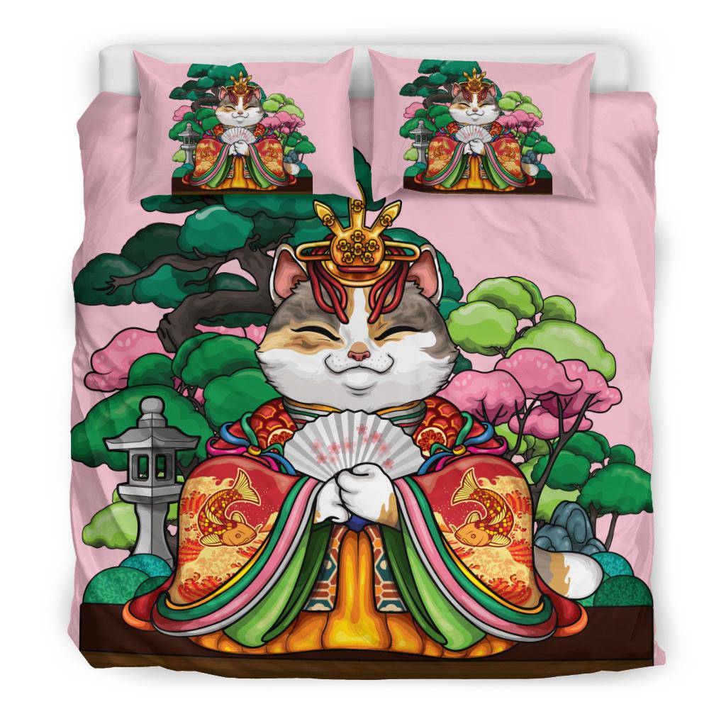 Asiatic Empress Cat Pink Bedding Set - Top Content | POD Collection | Free Shipping