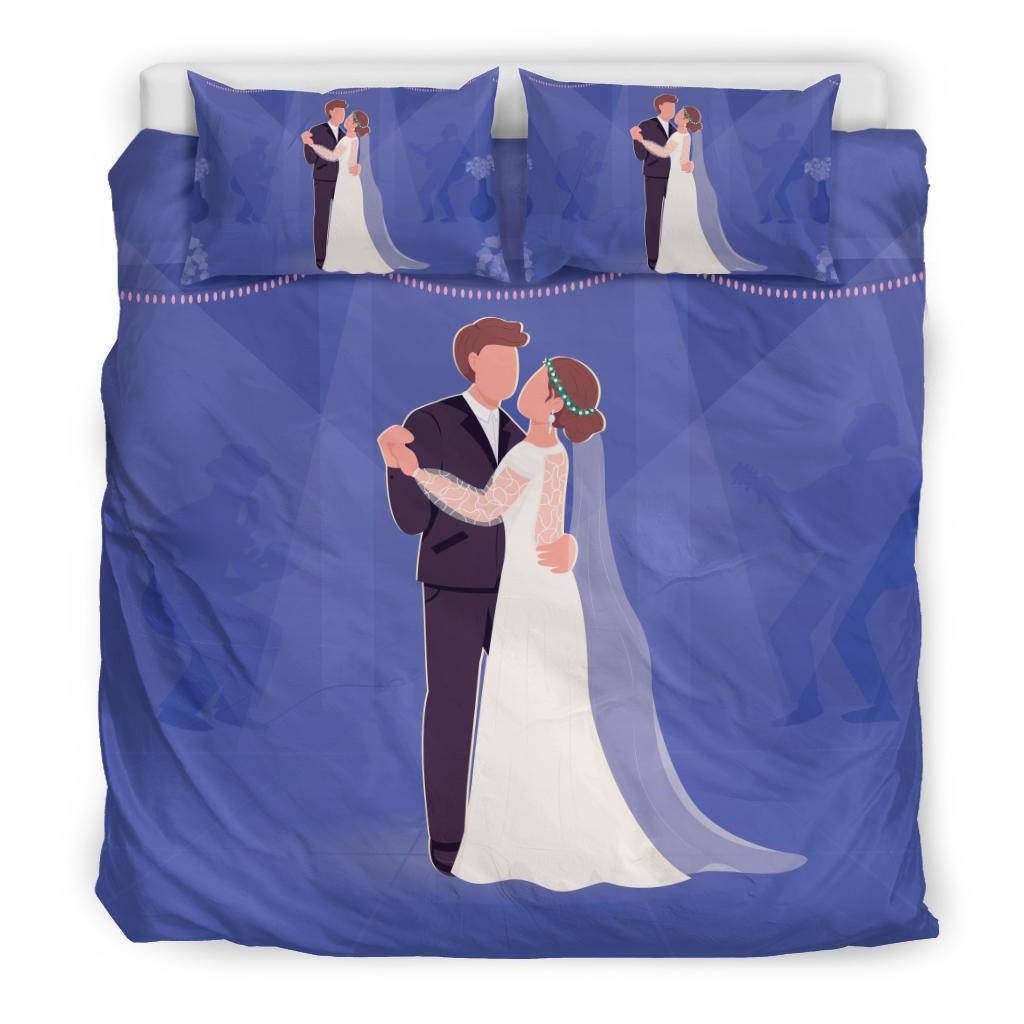 Bride and Groom First Dance Wedding Gift Bedding Set - Top Content | POD Collection | Free Shipping