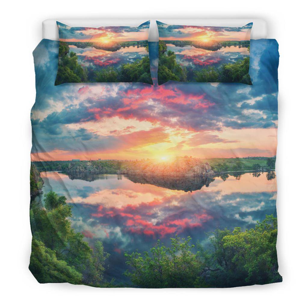 Fantastic Summer Sunset Lake Bedding Set - Top Content | POD Collection | Free Shipping