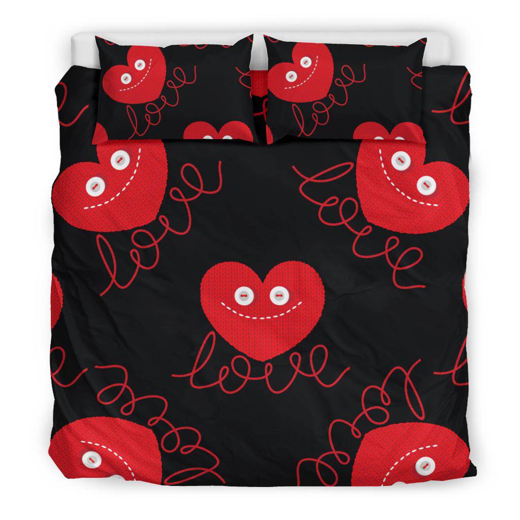 Heart Love Valentine Day Gift Bedding Set - Top Content | POD Collection | Free Shipping