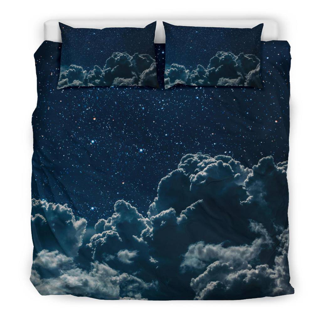 Night Sky Stars Clouds Universe Bedding Set - Top Content | POD Collection | Free Shipping