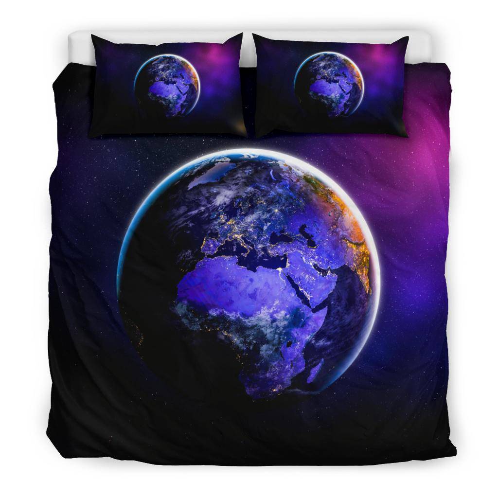 World Earth Planet Space Stars Universe Bedding Set - Top Content | POD Collection | Free Shipping