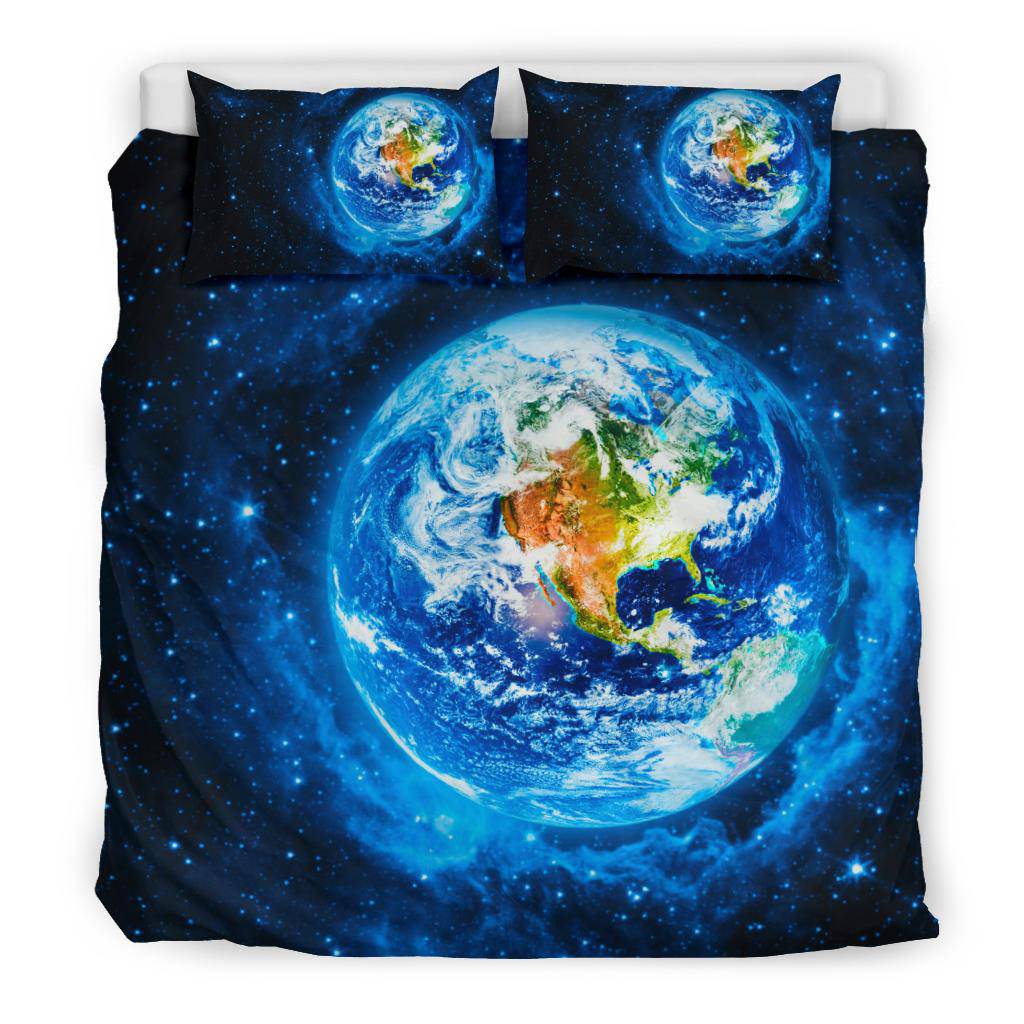 Planet Earth Space Stars Universe Bedding Set - Top Content | POD Collection | Free Shipping