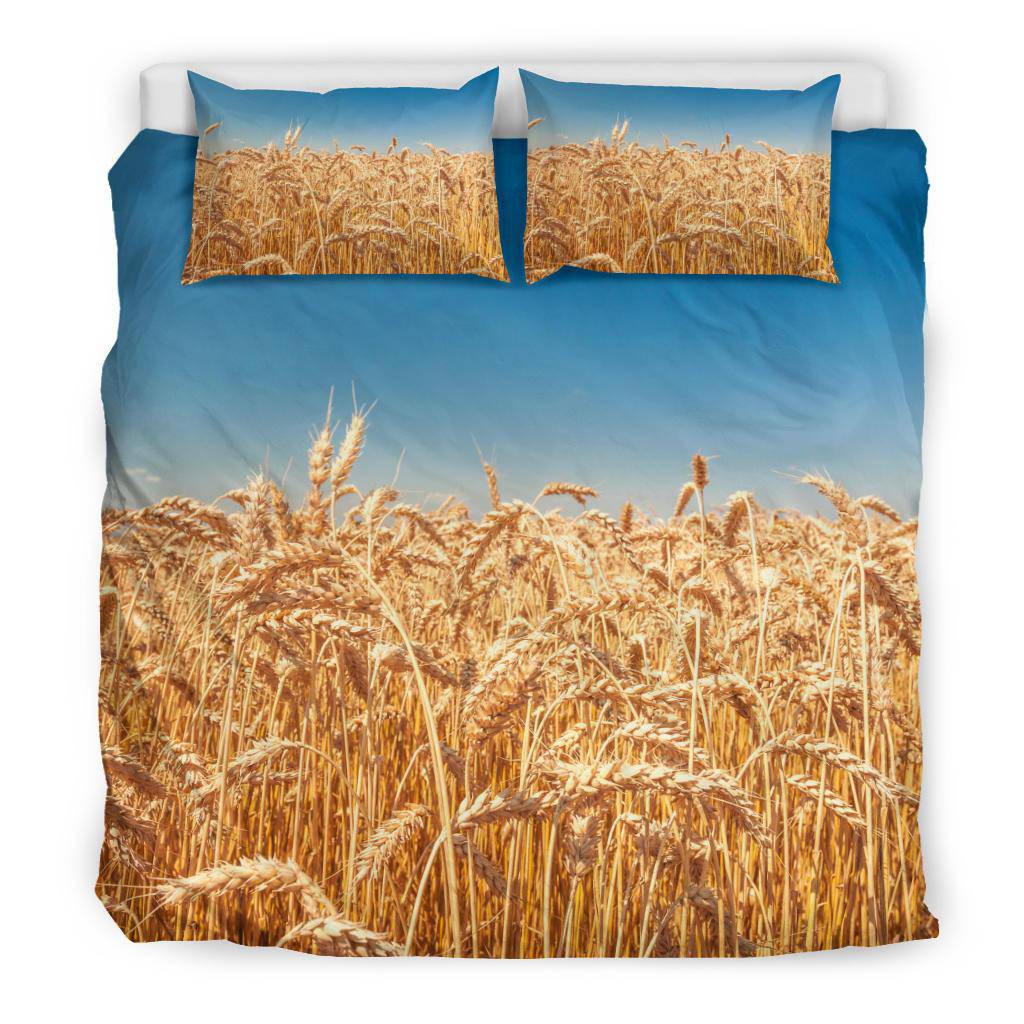 Wheat Field Sunny Day Nature Bedding Set - Top Content | POD Collection | Free Shipping