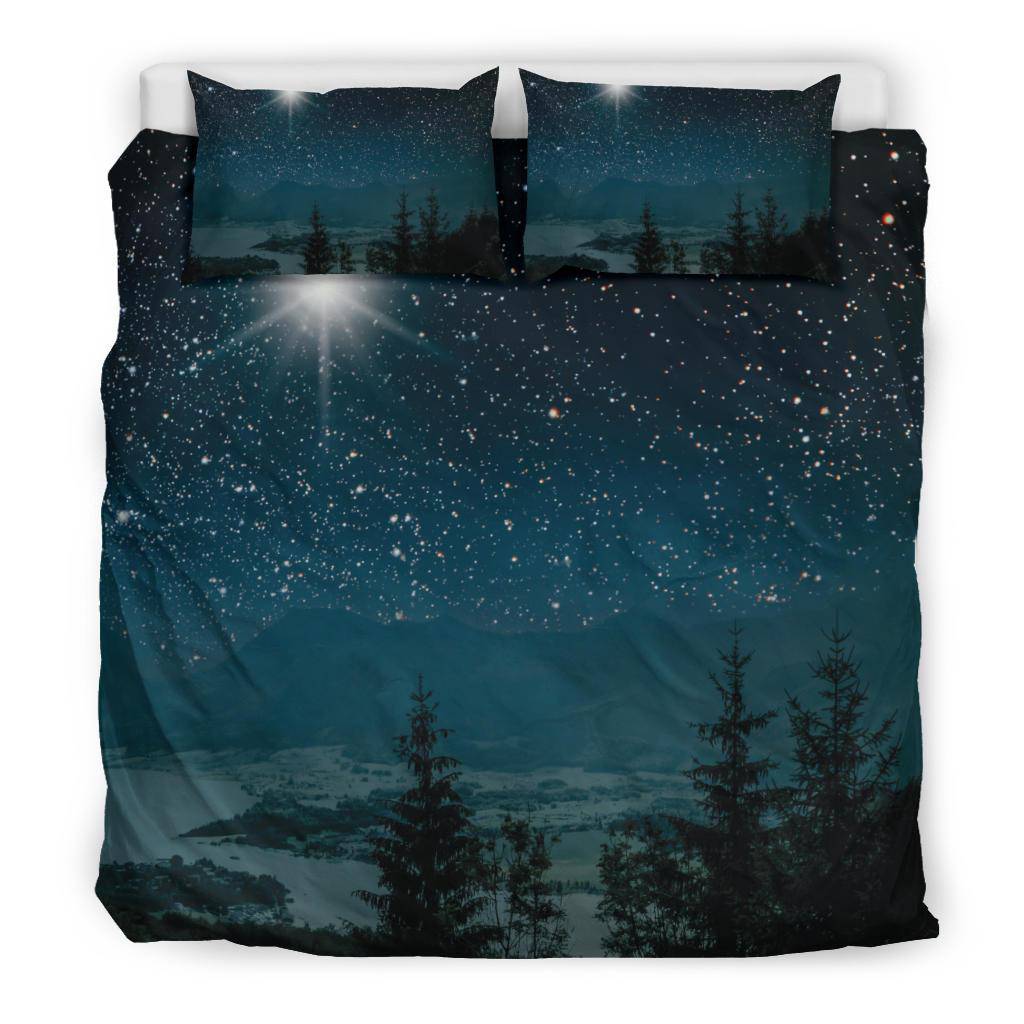 Stars Sky Night Tree Moon Nature Bedding Set - Top Content | POD Collection | Free Shipping