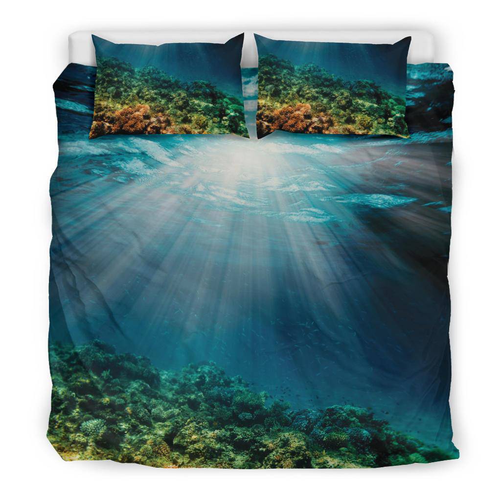 Underwater Color Reef Sun Sea Bedding Set - Top Content | POD Collection | Free Shipping