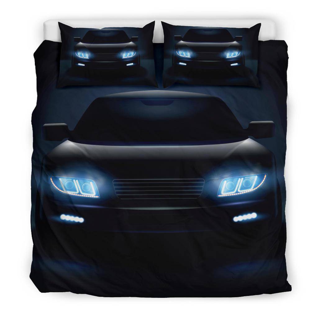 Car Led Lights Auto Shilouette Darkness Bedding Set - Top Content | POD Collection | Free Shipping