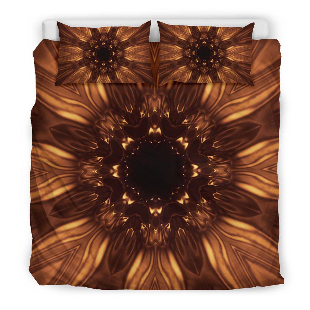 Cosmic Golden Laser Lights Illusion Bedding Set - Top Content | POD Collection | Free Shipping