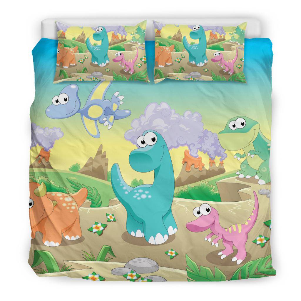 Dinosaurs Kids Cartoon Bedding Set - Top Content | POD Collection | Free Shipping