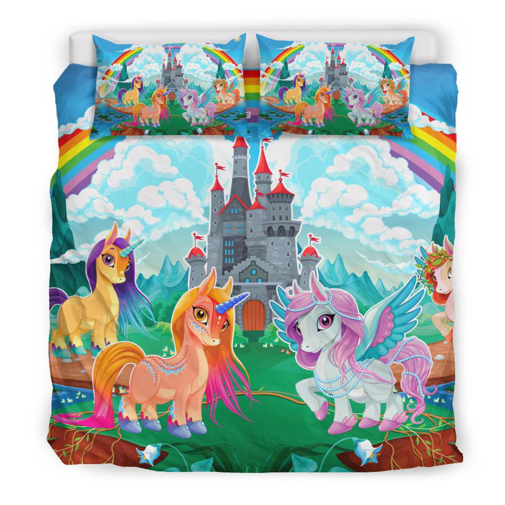 Fantasy Unicorns Fairytale Kids Bedding Set - Top Content | POD Collection | Free Shipping