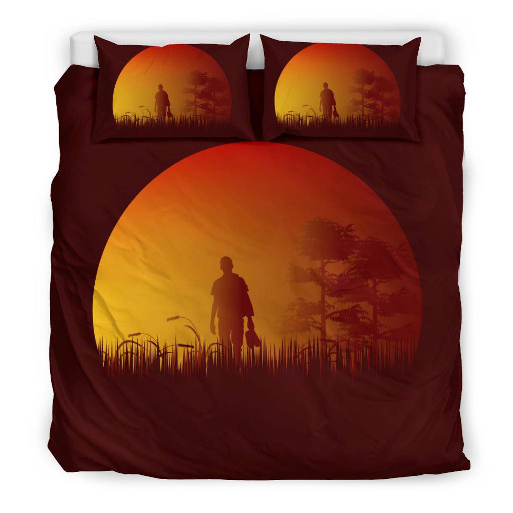 Landscape Man Forest Sunset Bedding Set - Top Content | POD Collection | Free Shipping