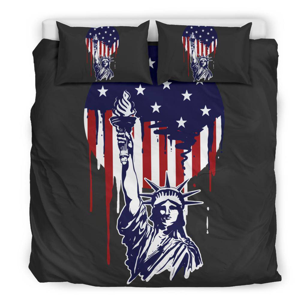 Liberty Painting America Flag Bedding Set - Top Content | POD Collection | Free Shipping