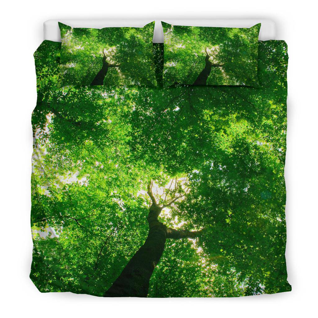 Green Forest Sunlight Nature Bedding Set - Top Content | POD Collection | Free Shipping