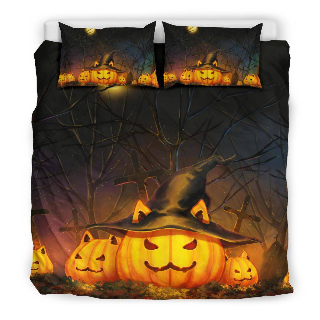 Halloween Pupkin Angry Witch Bedding Set - Top Content | POD Collection | Free Shipping