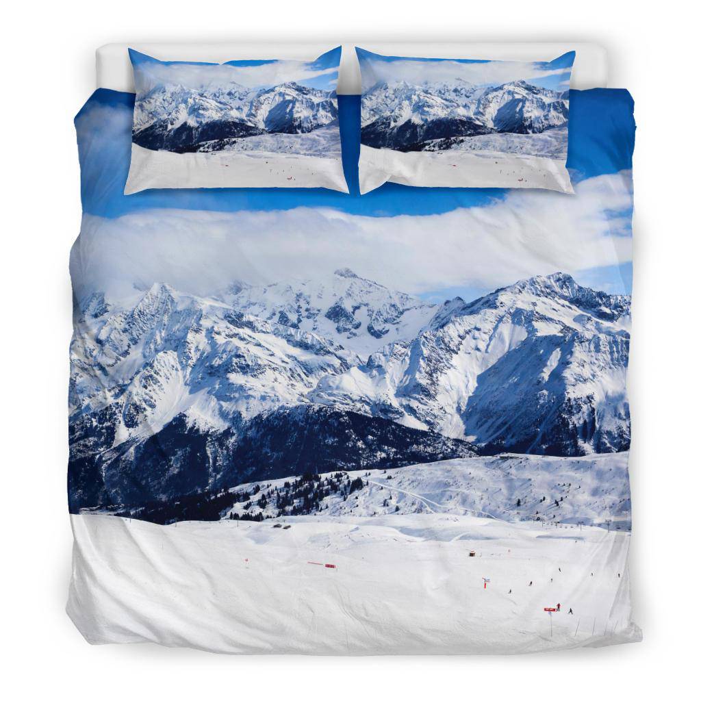 Nature Mountain Winter Snow Bedding Set - Top Content | POD Collection | Free Shipping