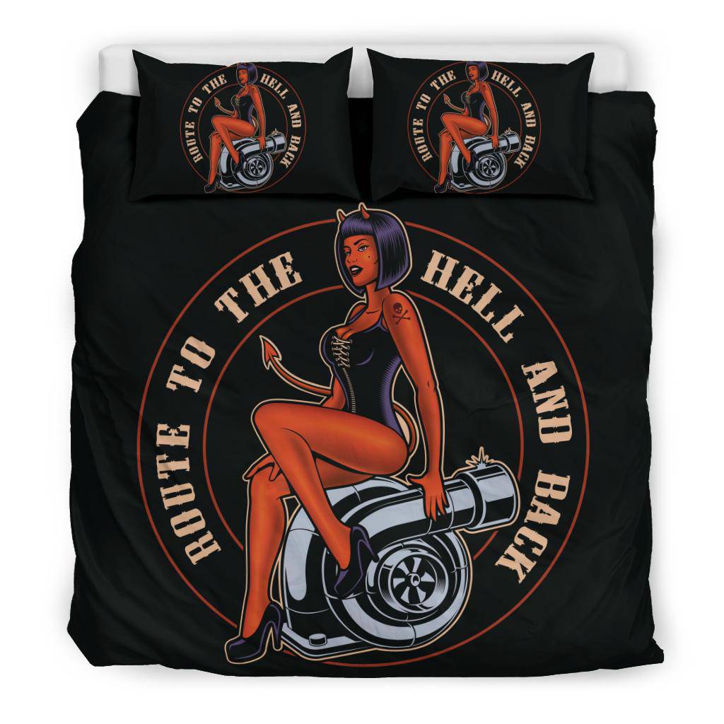 Road to the Hell and Back Devil Woman Bedding Set - Top Content | POD Collection | Free Shipping