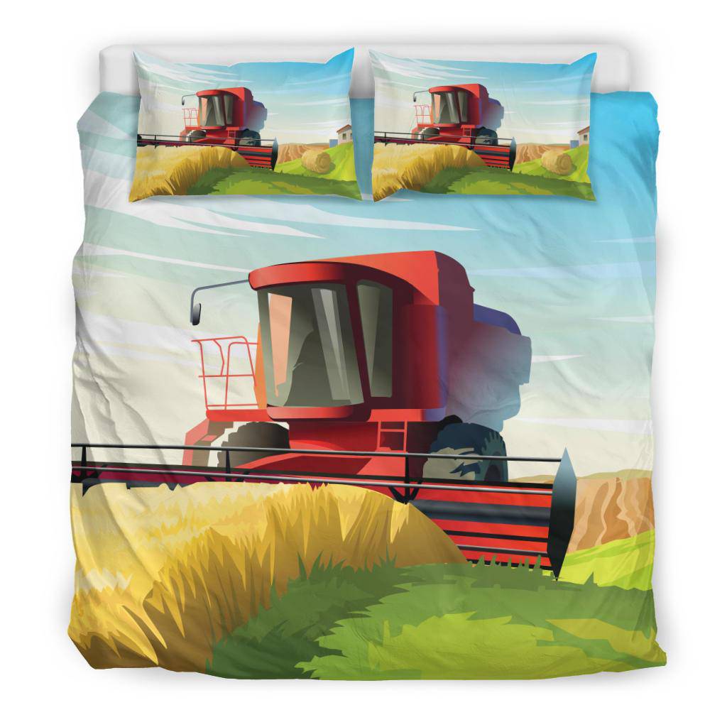 Rural Summer Tractor Lands Bedding Set - Top Content | POD Collection | Free Shipping