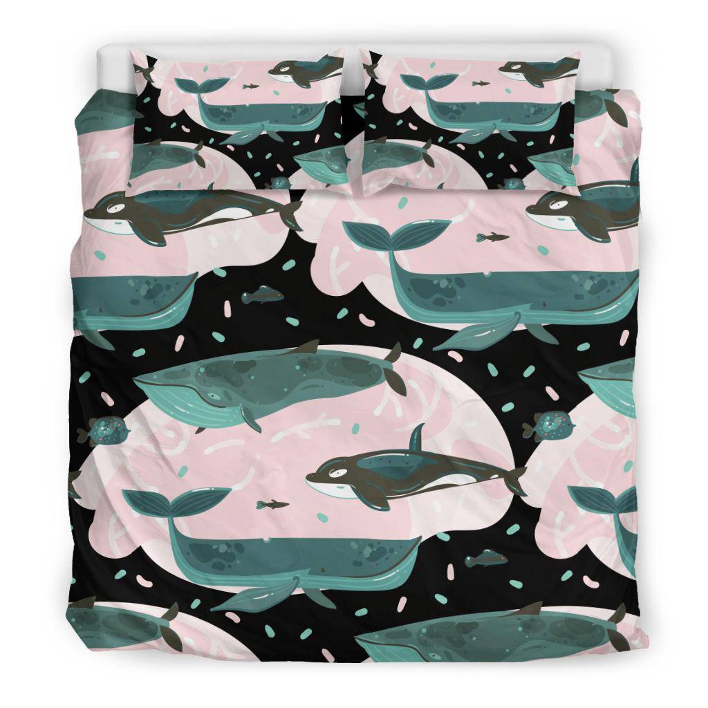 Whales Fishes Sea Underwater Life Bedding Set - Top Content | POD Collection | Free Shipping