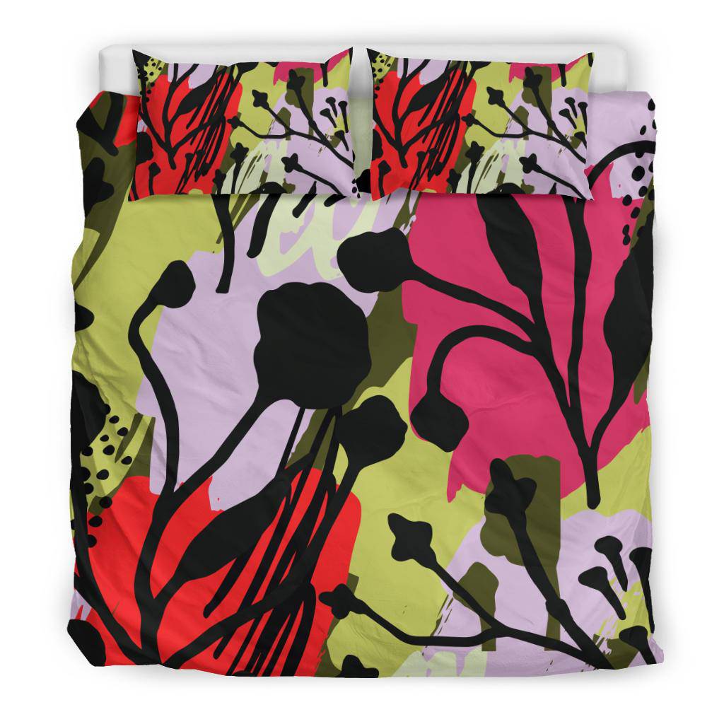 Abstract Art Floral Flowers Bedding Set - Top Content | POD Collection | Free Shipping