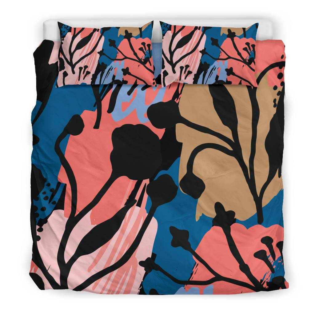 Abstract Art Floral Plants Bedding Set - Top Content | POD Collection | Free Shipping