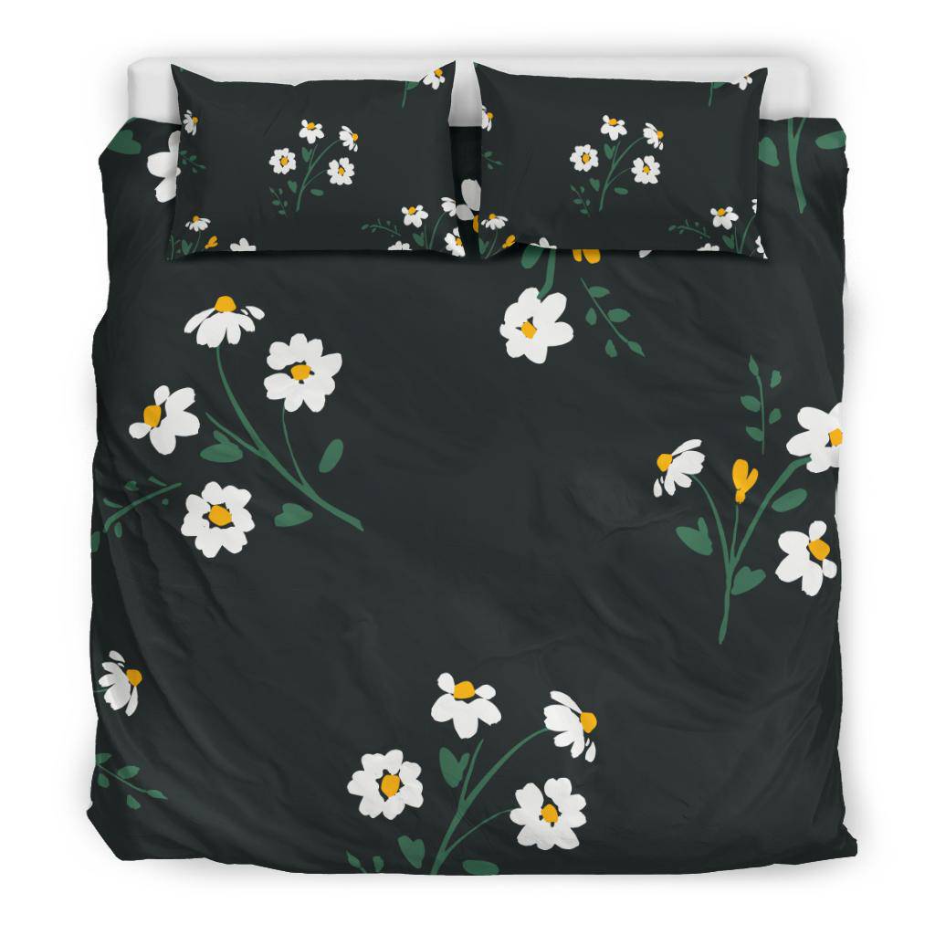 Abstract Floral Flower Chamomile Hand Drawn Bedding Set - Top Content | POD Collection | Free Shipping