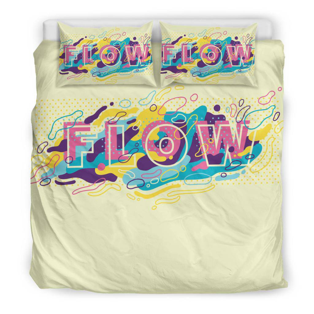 Flow Colorful Fluid Shapes Art Bedding Set - Top Content | POD Collection | Free Shipping