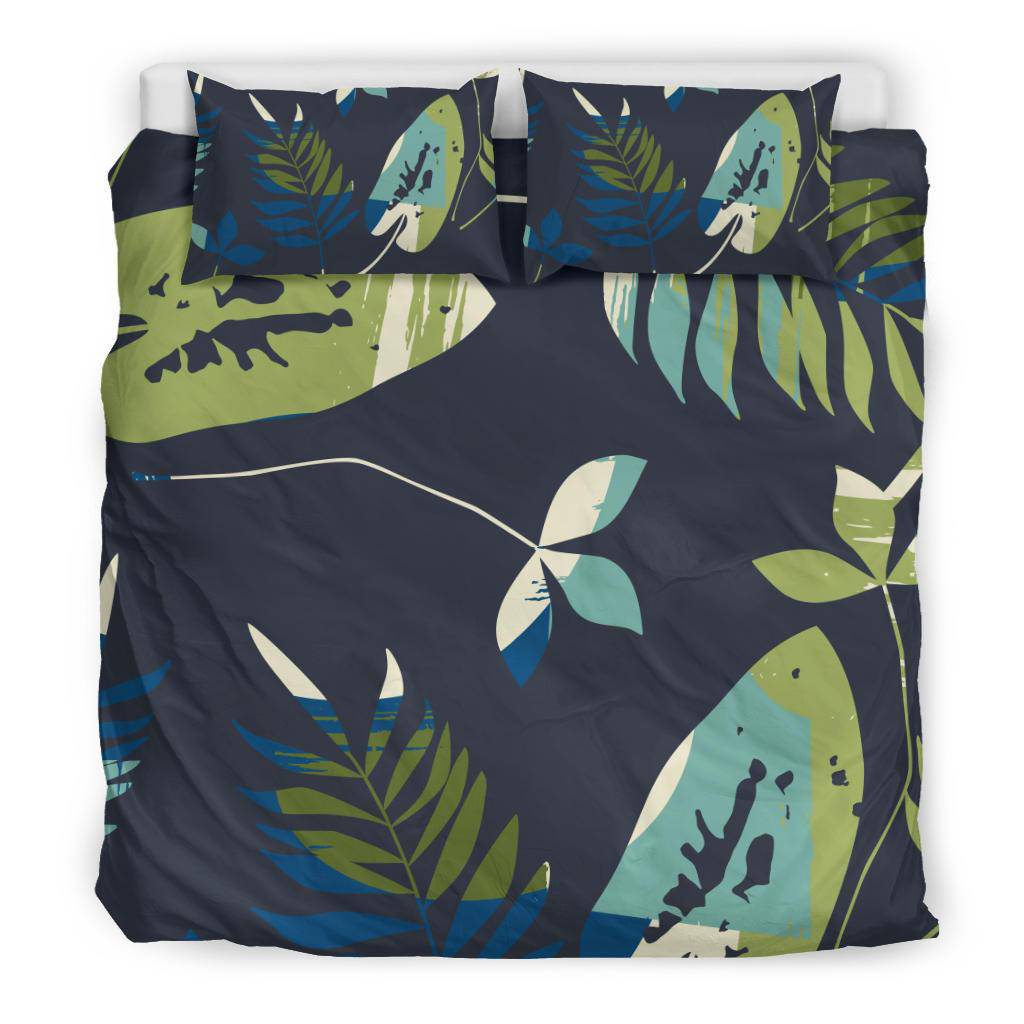 Leaves Nature Green Hand Drawn Bedding Set - Top Content | POD Collection | Free Shipping