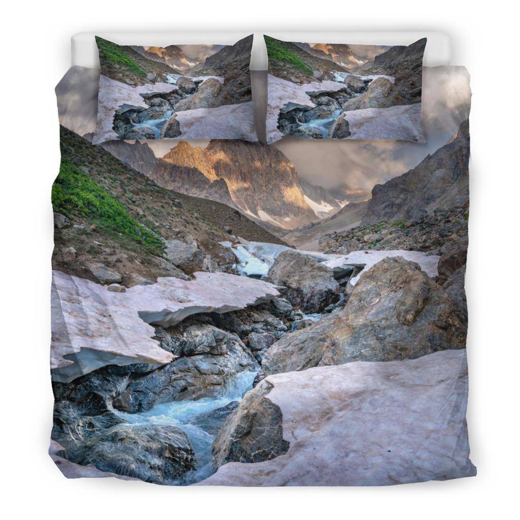 Beautiful Fann Frozen Mountains Bedding Set - Top Content | POD Collection | Free Shipping