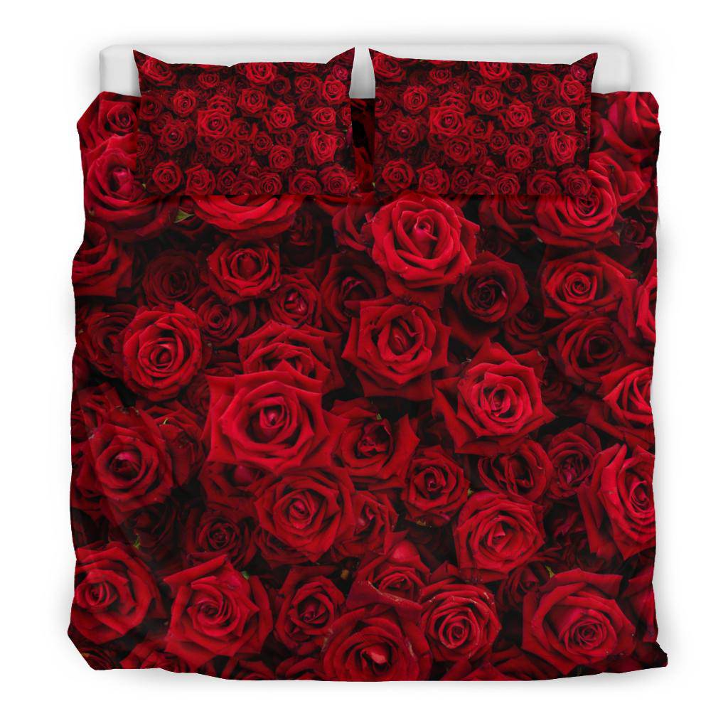 Beautiful Red Roses Art Bedding Set - Top Content | POD Collection | Free Shipping