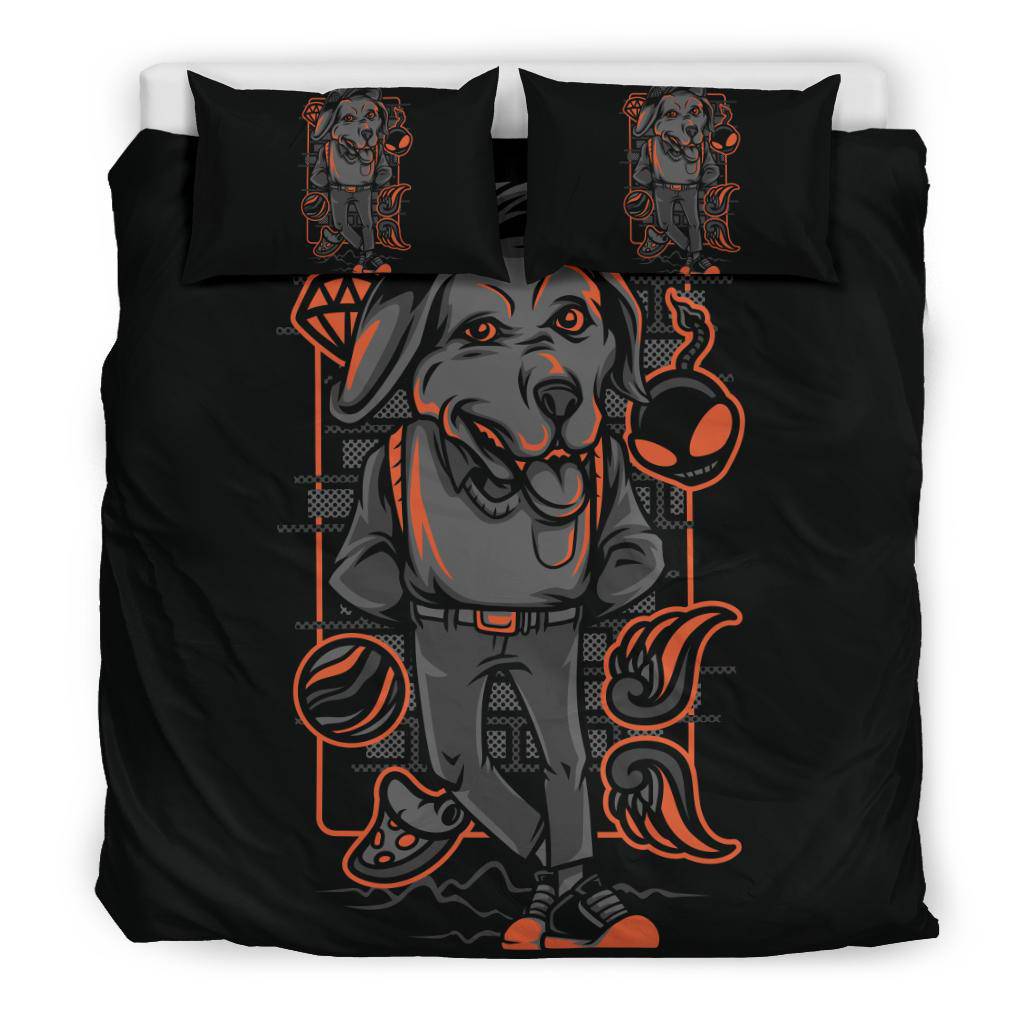 Golden Retriever Dog Pet Neon Art Bedding Set - Top Content | POD Collection | Free Shipping