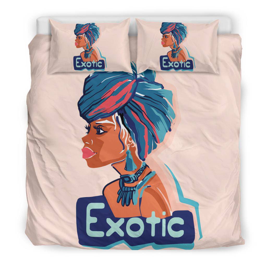 Hand Drawn African Exotic Women Bedding Set - Top Content | POD Collection | Free Shipping