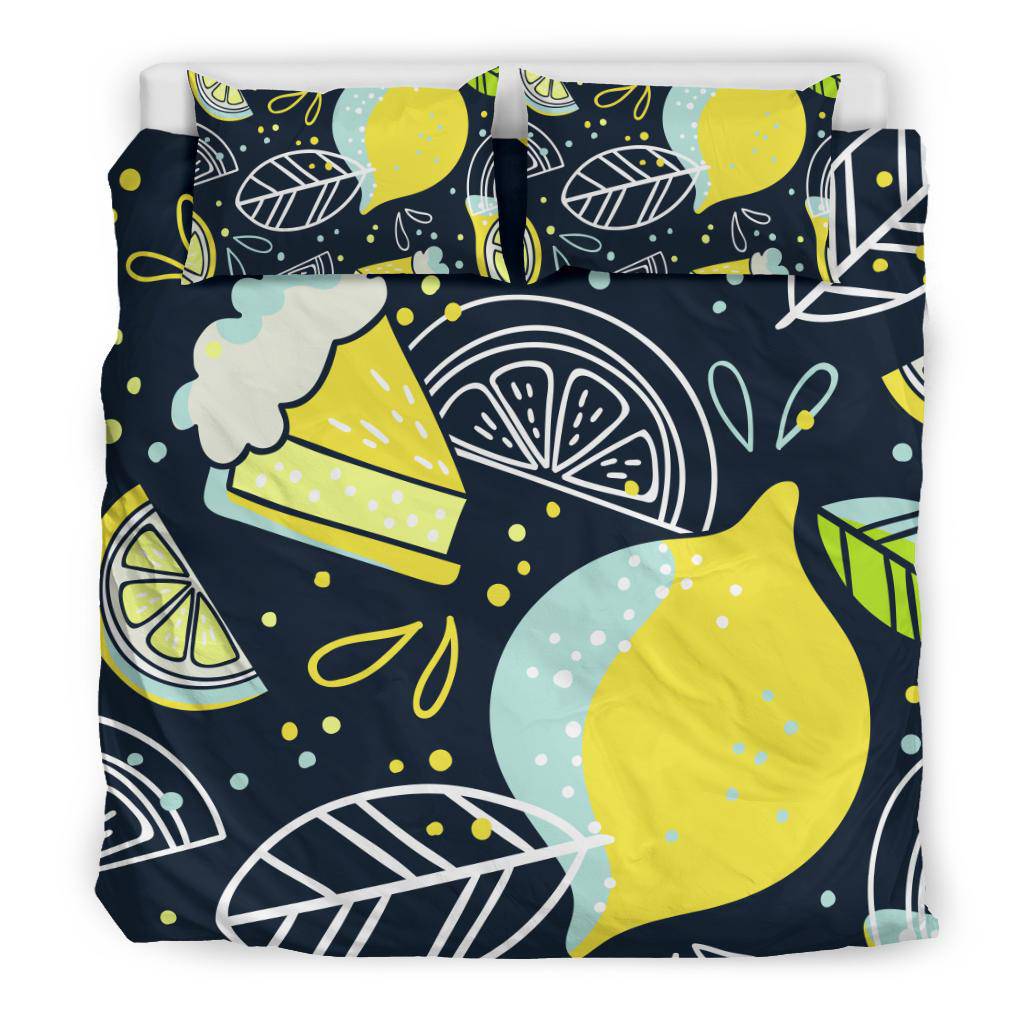 Hand Drawn Lemon Doodle Art Bedding Set - Top Content | POD Collection | Free Shipping