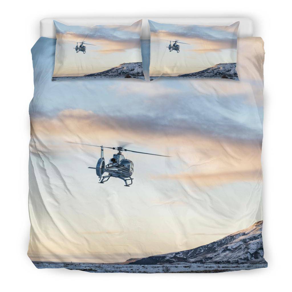 Helicopter Snow Tundra Bedding Set - Top Content | POD Collection | Free Shipping