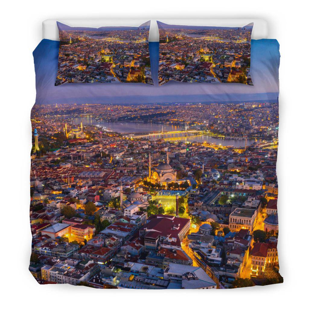 Istanbul City Sunrise View Travel Bedding Set - Top Content | POD Collection | Free Shipping