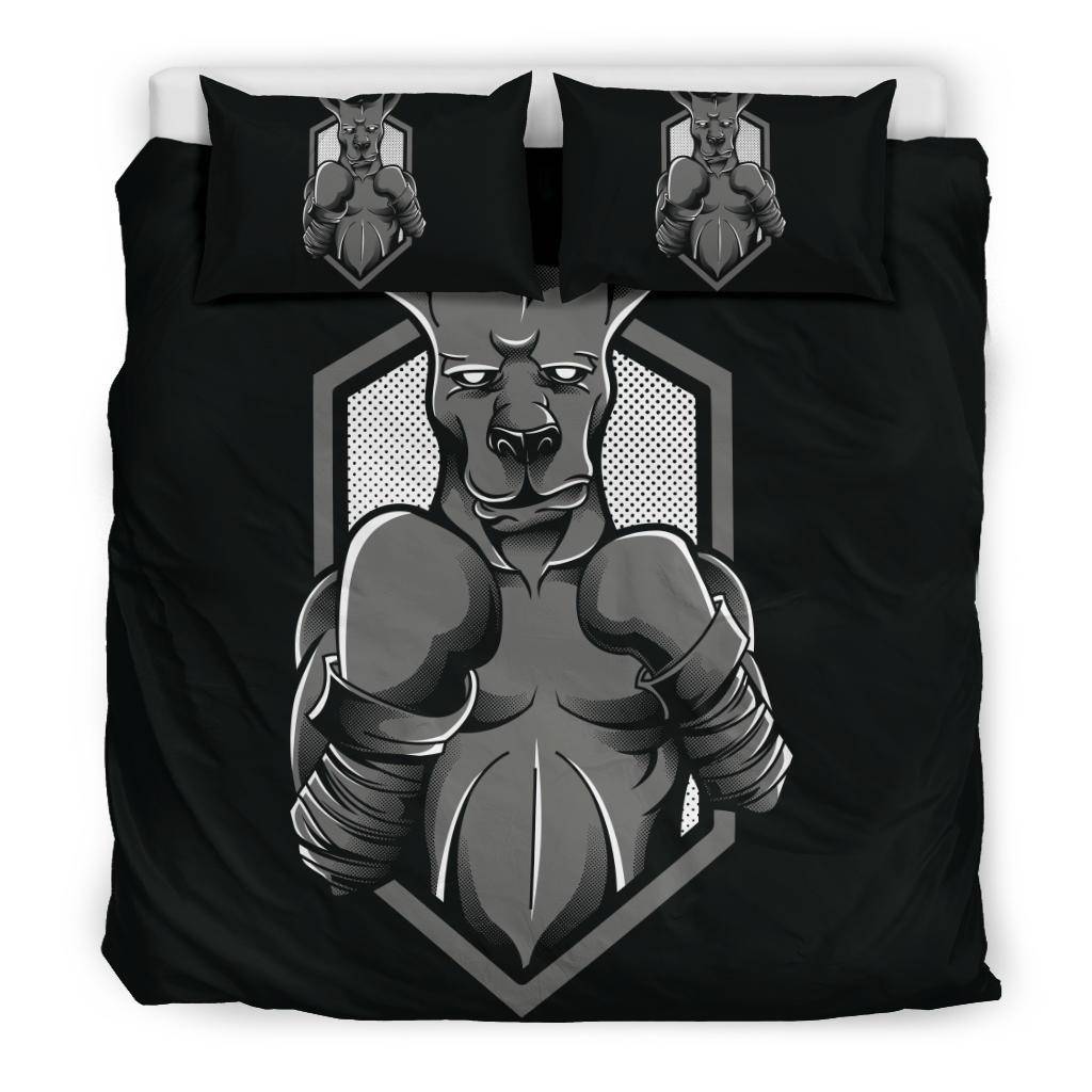 Kangaroo Boxing Fighter Cartoon Bedding Set - Top Content | POD Collection | Free Shipping