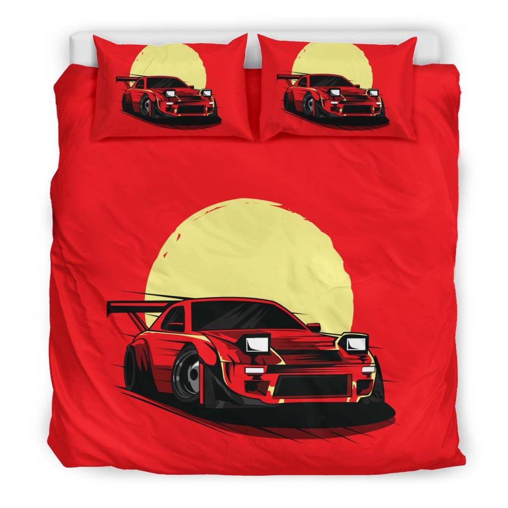 Moon Red Speed Car Bedding Set - Top Content | POD Collection | Free Shipping