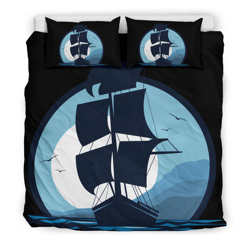 Moon Ship Cartoon Bedding Set - Top Content | POD Collection | Free Shipping